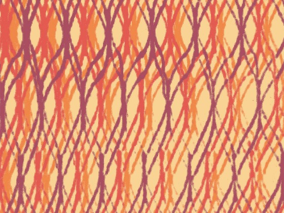 Lattice, part of the Shasta Collection in Summer Blaze from Lori Mason Design