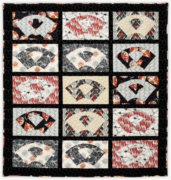 'Kyoto Fans,' a quilt from Lori Mason's Designer Collection