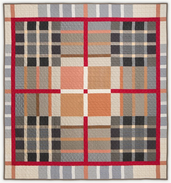 'DebbiesTartan1', a memorial quilt by Lori Mason