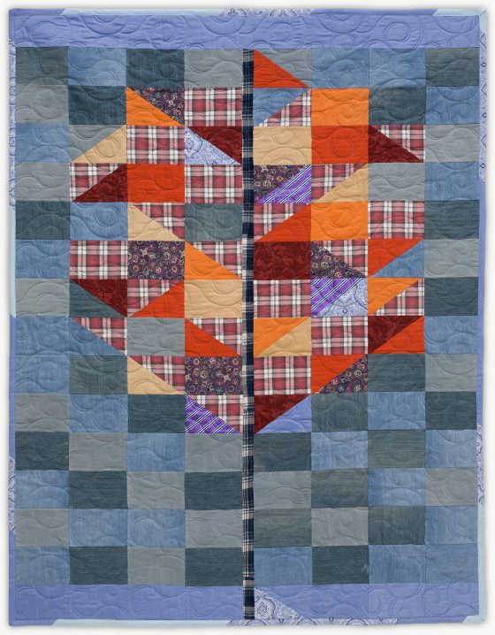 'Sam's Tree 1', a memorial quilt designed by Lori Mason