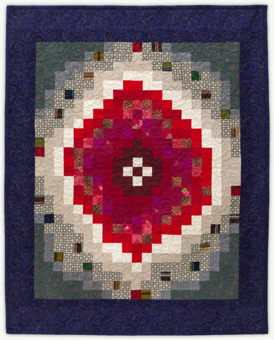 'Bhree's Red Nova', a memorial quilt designed by Lori Mason