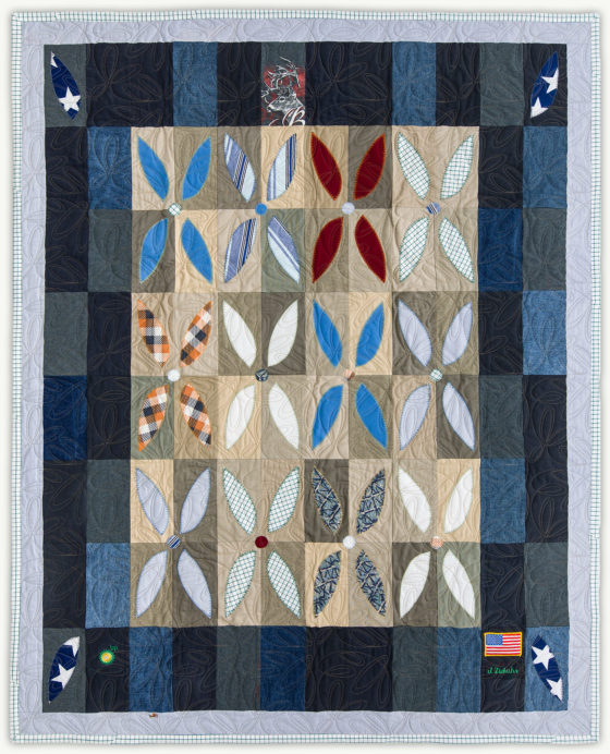 'James' Flower Garden', a memorial quilt designed by Lori Mason