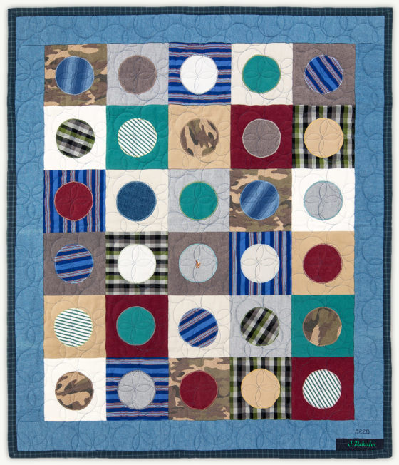 'Luke's Penny', a memorial quilt designed by Lori Mason