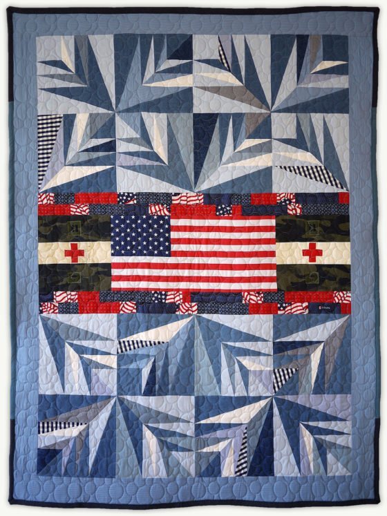 'Jack's Palm', a memorial quilt designed by Lori Mason