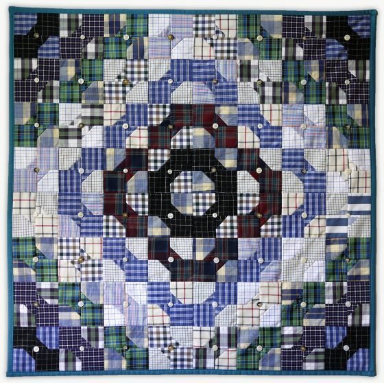 'Grandpa's Chemistry', a memorial quilt designed by Lori Mason