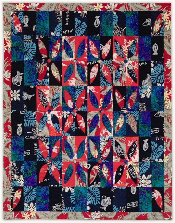 'Tonia's Hawaiian Garden', a memorial quilt designed by Lori Mason