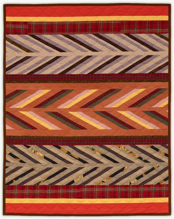 'Tony's Chevrons', a memorial quilt designed by Lori Mason