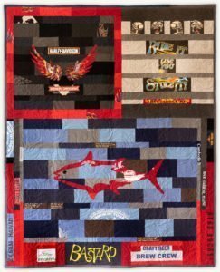 'Dan the Man', a memorial quilt designed by Lori Mason