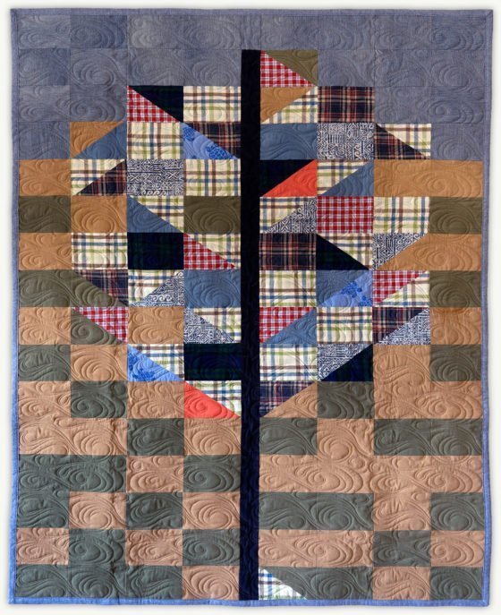 'Rich's-Tree-1', a memorial quilt designed by Lori Mason