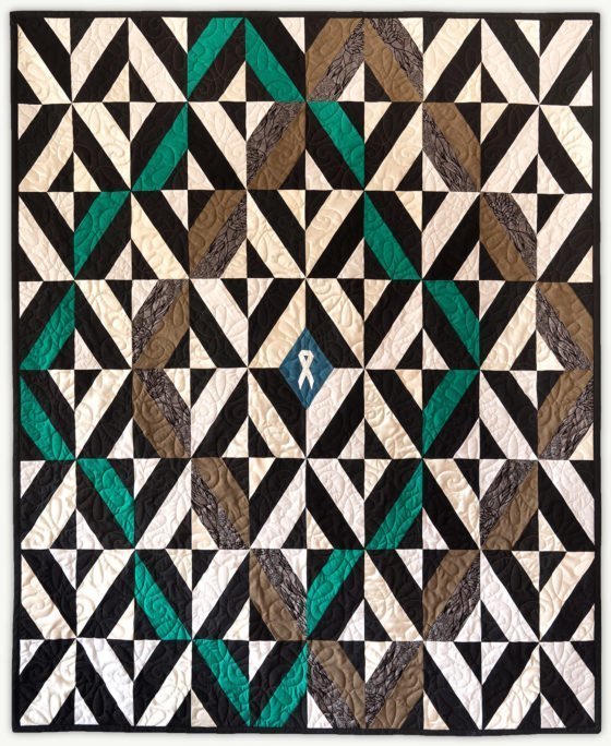 'Justin's Grid 1', a memorial quilt designed by Lori Mason