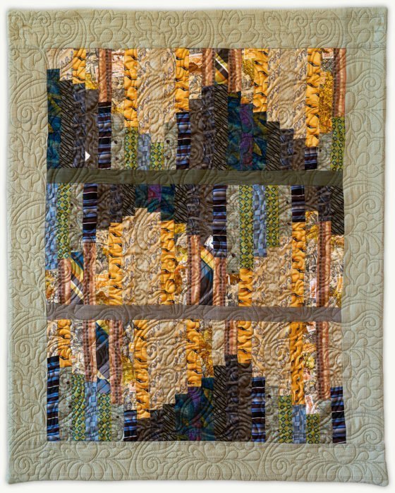 'Tom's Improv', a memorial quilt designed by Lori Mason