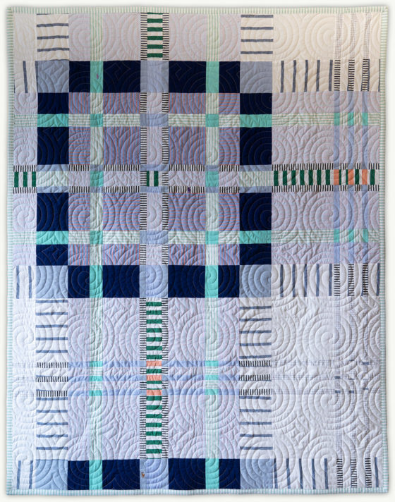 'Chip's Tartan 1', a memorial quilt designed by Lori Mason