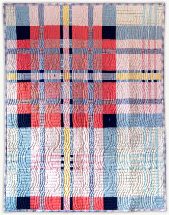 'Chip's Tartan 2', a memorial quilt designed by Lori Mason