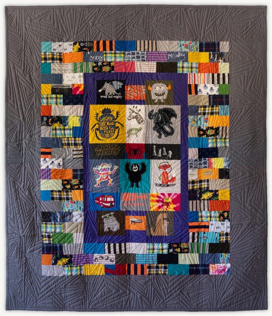 'Jason's Mighty Creatures ', a special event quilt designed by Lori Mason