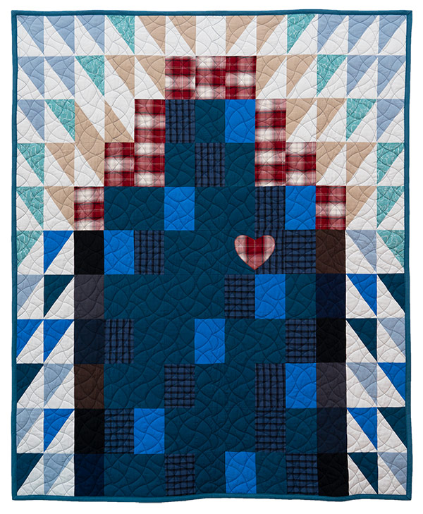 'Roy's Light', a memorial quilt designed by Lori Mason