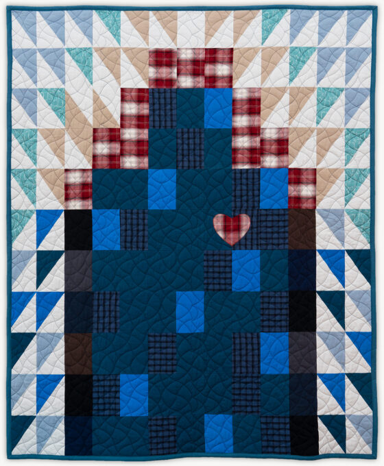 'Roy's Light', a memorial quilt designed by Lori Mason