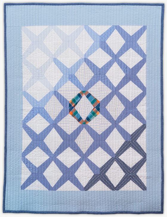 'Ted's Atrium 1', a memorial quilt designed by Lori Mason