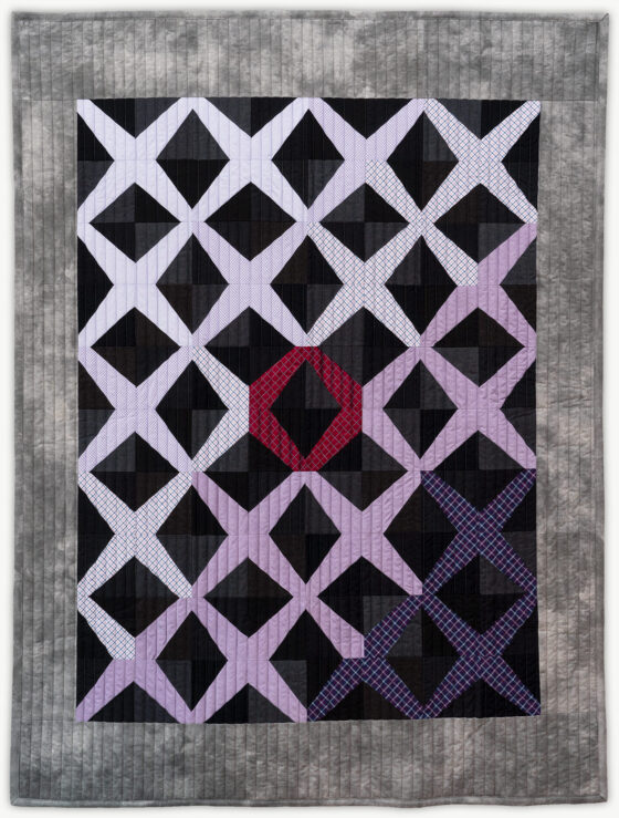 'Ted's Atrium 2', a memorial quilt designed by Lori Mason