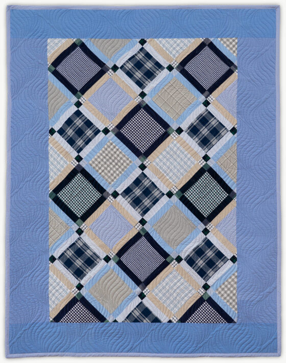 'Jason's Diamond 3', a memorial quilt designed by Lori Mason