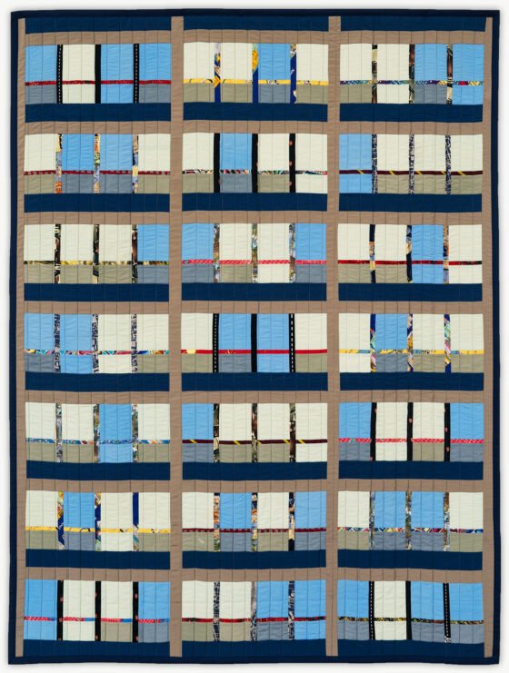 'Mark's van der Rohe', a memorial quilt designed by Lori Mason