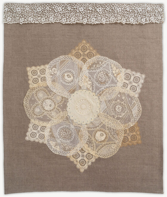 'Lace Snowflake 1', a memorial quilt designed by Lori Mason
