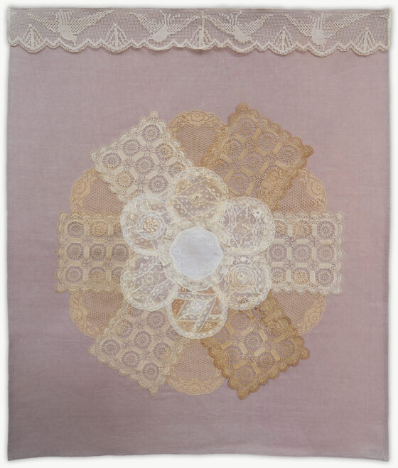 'Lace Snowflake 3', a memorial quilt designed by Lori Mason