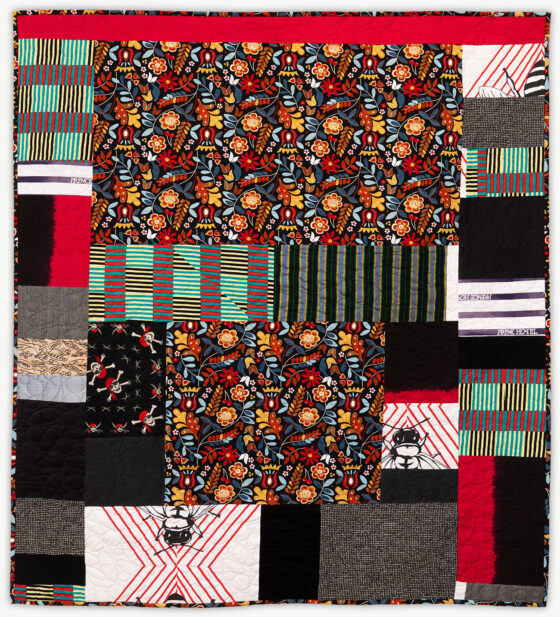 'Judith's Winter-Black', a special event quilt designed by Lori Mason